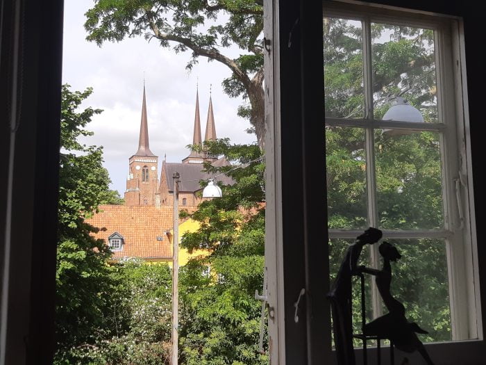 Udsigten til Roskilde domkirke fra min konsultation